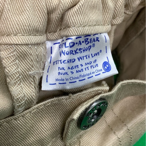 Build A Bear Workshop Tan Coloured Cargo Shorts BABW Clothing - Picture 3 of 3